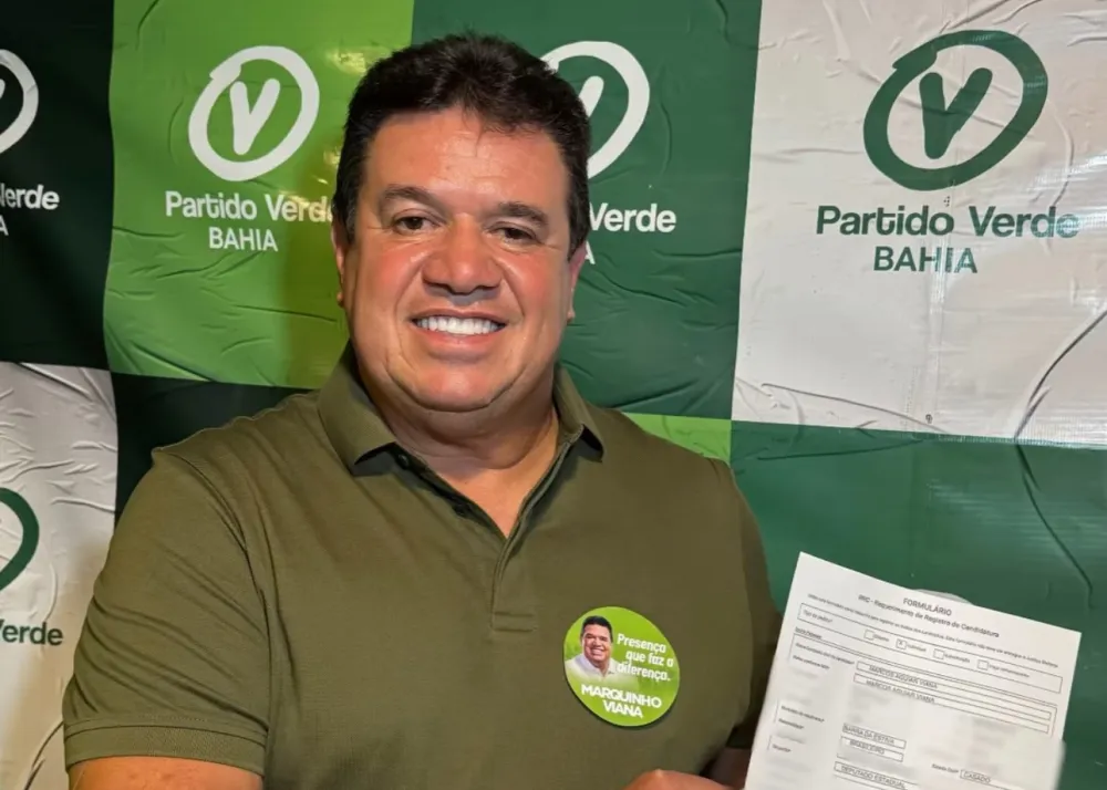 Deputado Estadual Marquinho Viana oficializa candidatura à reeleição durante convenção estadual do Partido Verde
