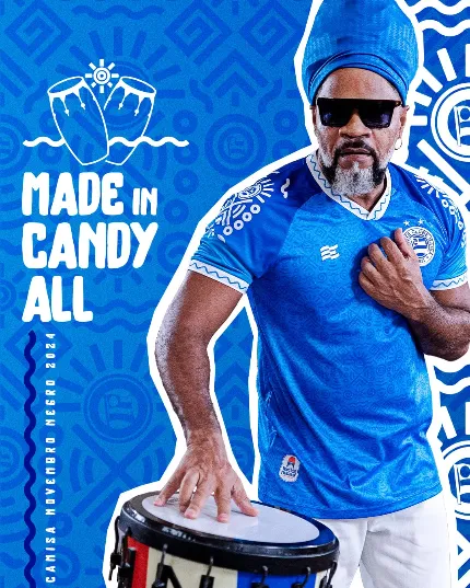Com homenagem a Carlinhos Brown, Bahia lança uniforme especial para o Novembro Negro