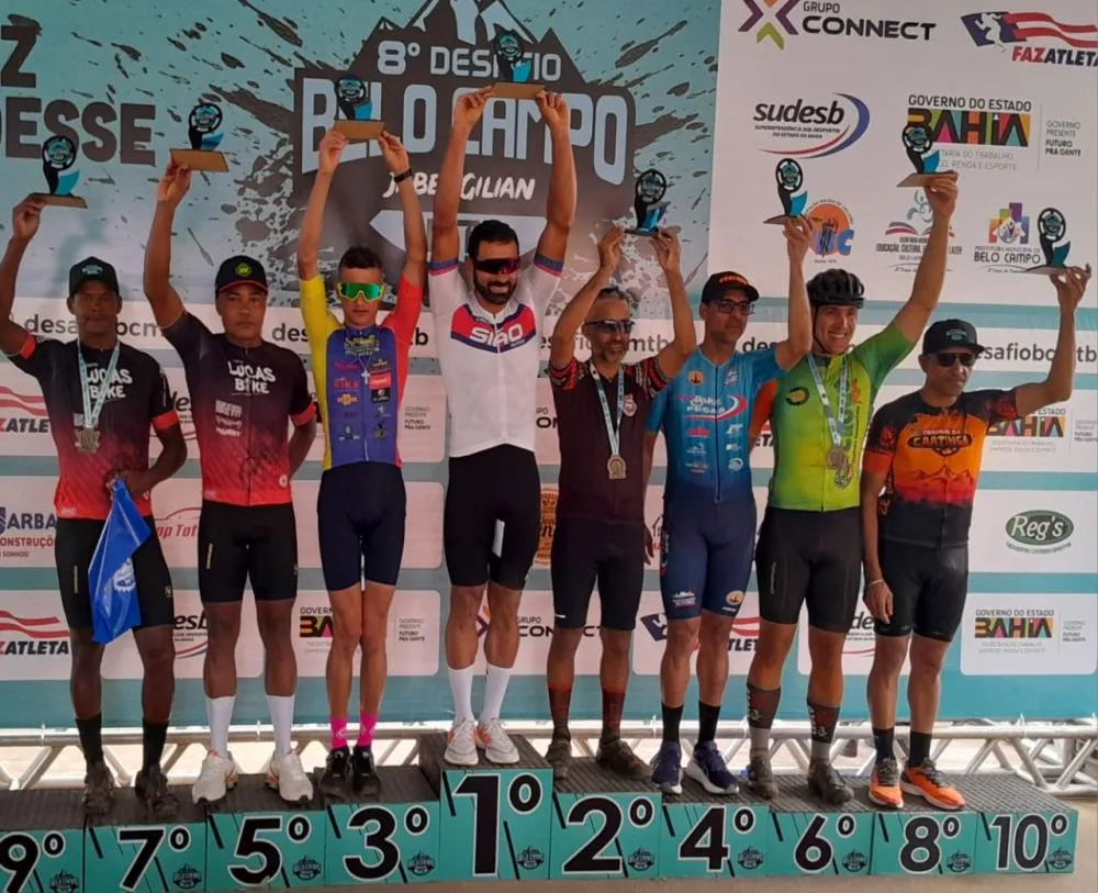 Ciclista brumadense Fernando Santana, o ‘Breguinha’, conquista 3º lugar em etapa do Campeonato Baiano de MTB XCM