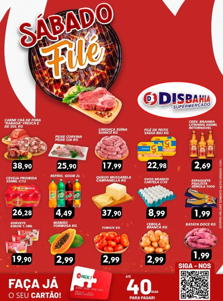 Ofertas: Sábado Filé do Disbahia Supermercado