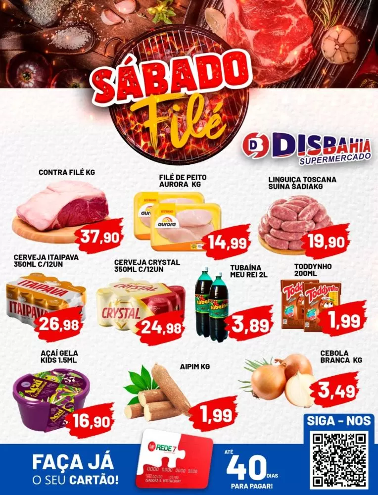 Ofertas: Sábado Filé do Disbahia Supermercado