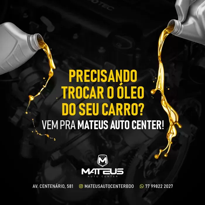 Mateus Auto Center: Faça a troca de Óleo do seu carro