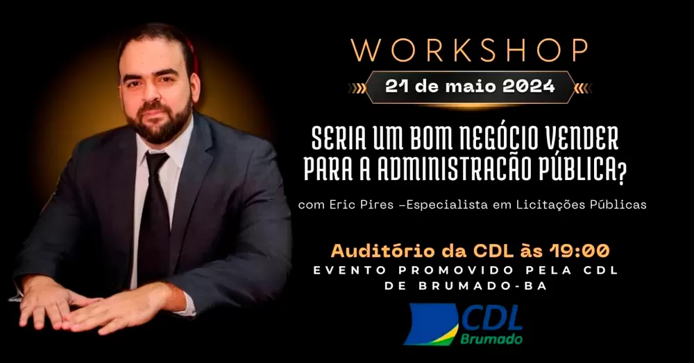 Brumado: Evento gratuito oferece capacitação em Direito Municipal e Contratos Públicos