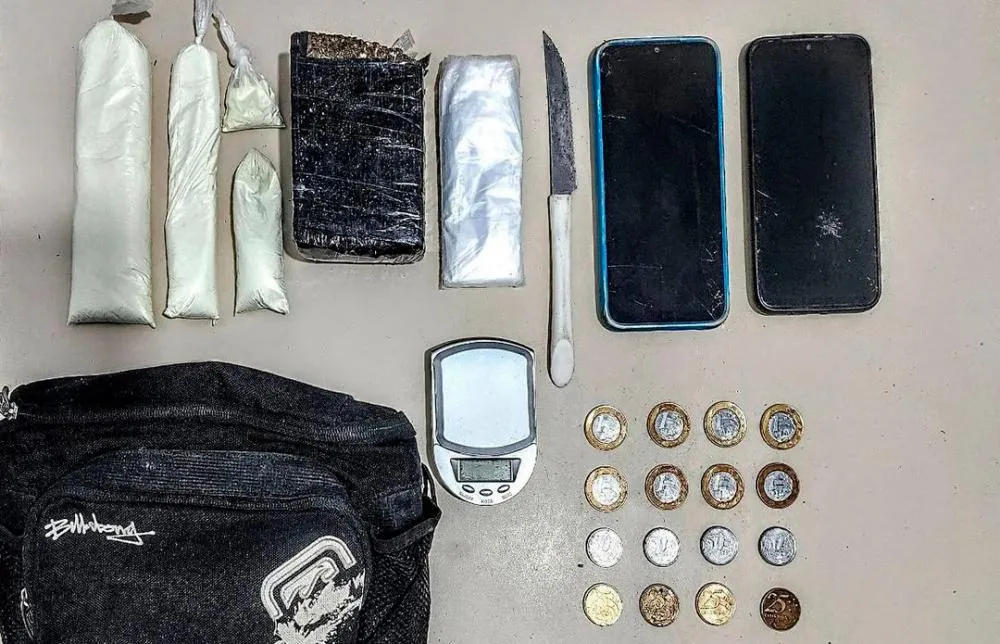Homem é preso por tráfico de drogas em Abaíra durante abordagem policial