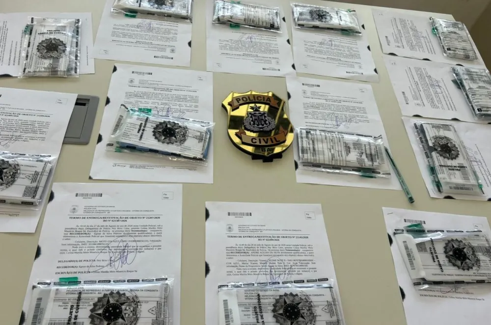 Polícia Civil recupera e devolve 14 celulares durante 9ª fase da Operação Mobile 360º