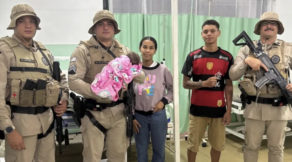 Polícia Militar salva recém-nascida engasgada em Barra do Choça