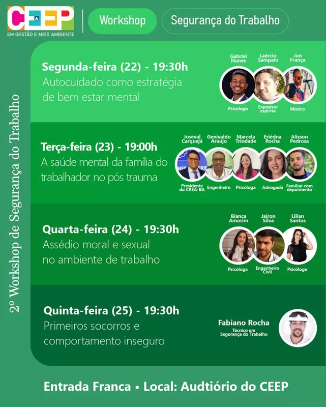 Evento do CEEP de Brumado promove a segurança no trabalho e proteção de vidas