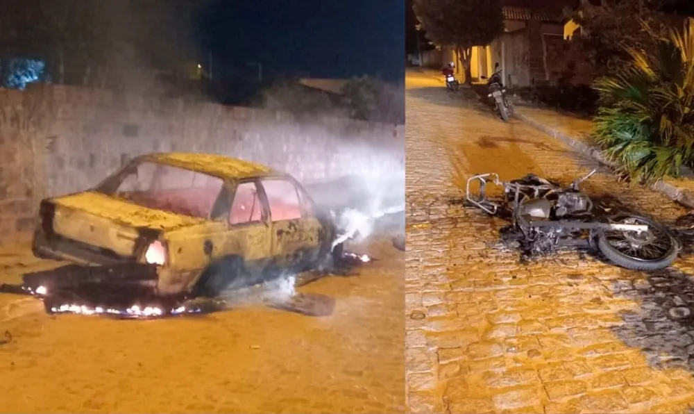 Briga entre enteado e padrasto termina com veículos incendiados em Malhada de Pedras