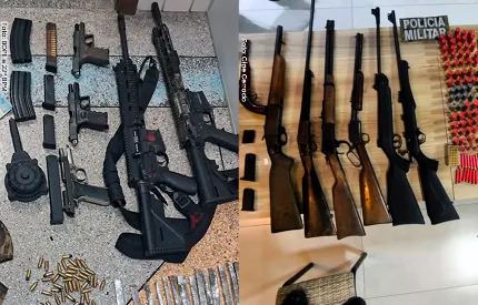 Reforço do combate ao crime organizado amplia em 18% o número de apreensões de armas de fogo
