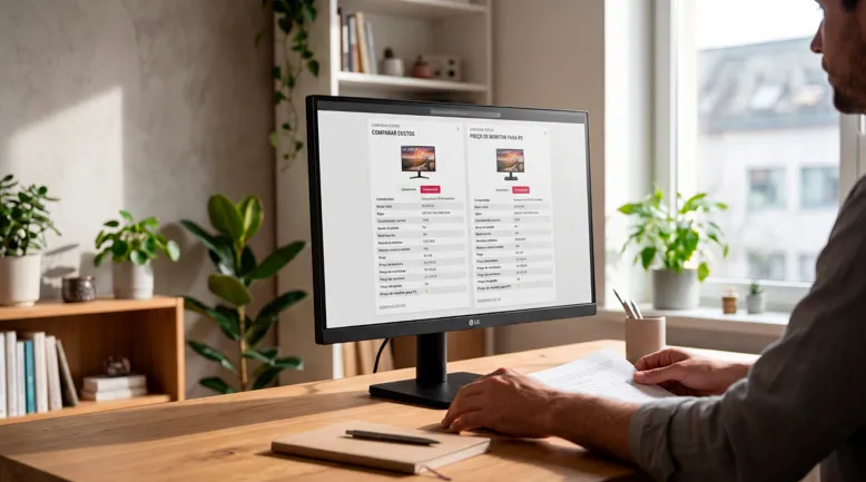 Como comparar custo e recursos antes da compra de um monitor para pc