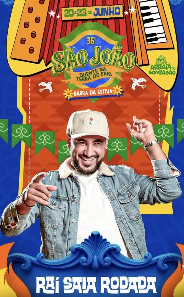 Raí Saia Rodada é a primeira atração confirmada do Arraiá do Gonzagão em Barra da Estiva