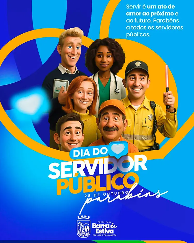Prefeitura de Barra da Estiva celebra o Dia do Servidor Público com mensagem de reconhecimento e gratidão