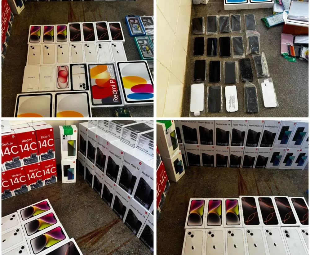 Polícia Rodoviária apreende grande quantidade de eletrônicos e suplementos sem nota fiscal em ônibus na BR-122