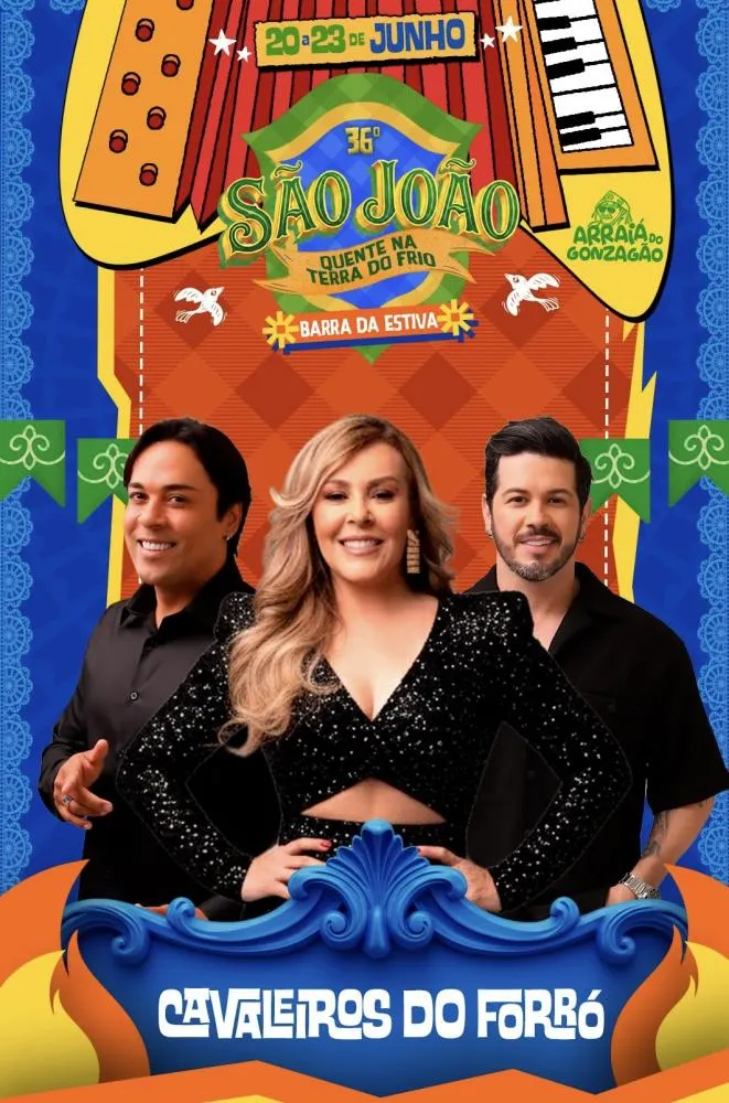 Prefeitura de Barra da Estiva confirma Cavaleiros do Forró como segunda atração do São João 2026