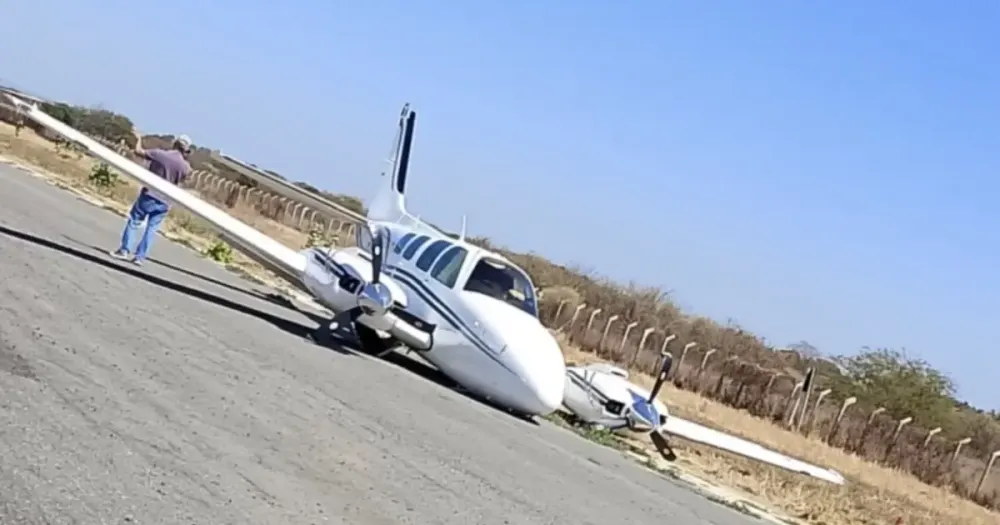 Avião ligado a deputado federal Cláudio Cajado faz pouso forçado no aeroporto de Irecê