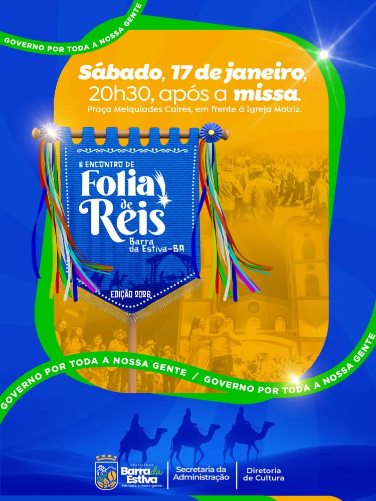 Barra da Estiva realiza 2º Encontro de Folia de Reis dia 17 de janeiro