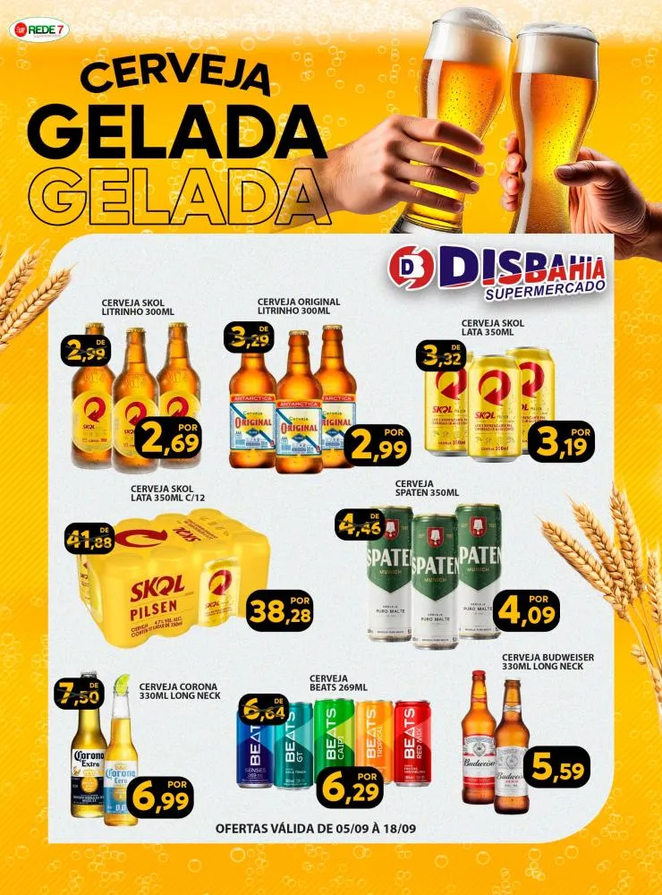 Disbahia Supermercado lança campanha de preços baixos em cervejas
