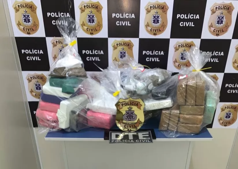 Ação em Conquista acha mais de 80kg de drogas e prende quatro suspeitos