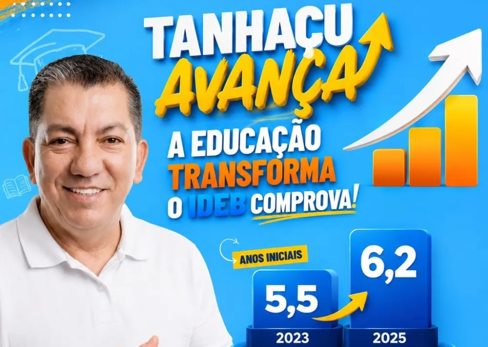 Tanhaçu avança no IDEB e melhora desempenho da educação municipal em 2025