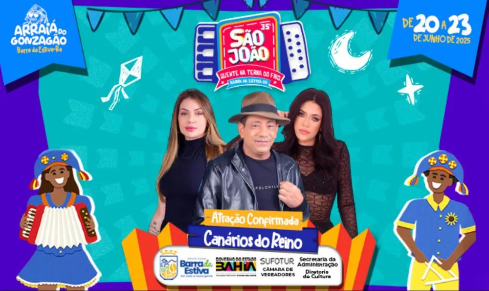 Canários do Reino é a terceira atração confirmada no São João de Barra da Estiva