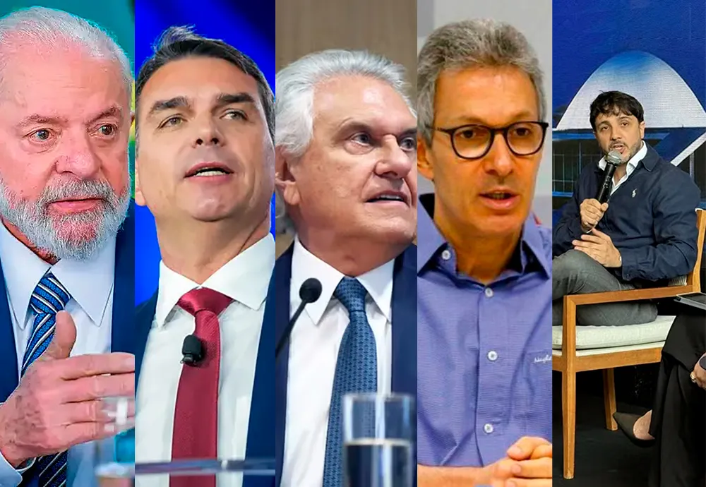 Pesquisa Meio/Ideia aponta Lula à frente de Flávio Bolsonaro, Caiado, Zema e Renan Santos no 2º turno