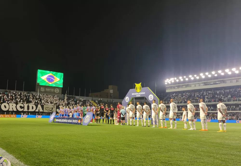Bahia é derrotado pelo Santos por 3 a 0 na Vila Belmiro pelo Brasileirão