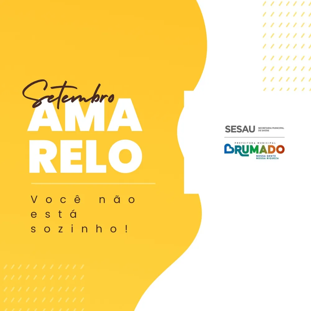 Setembro Amarelo: Secretaria de Saúde promove conscientização sobre saúde mental em Brumado
