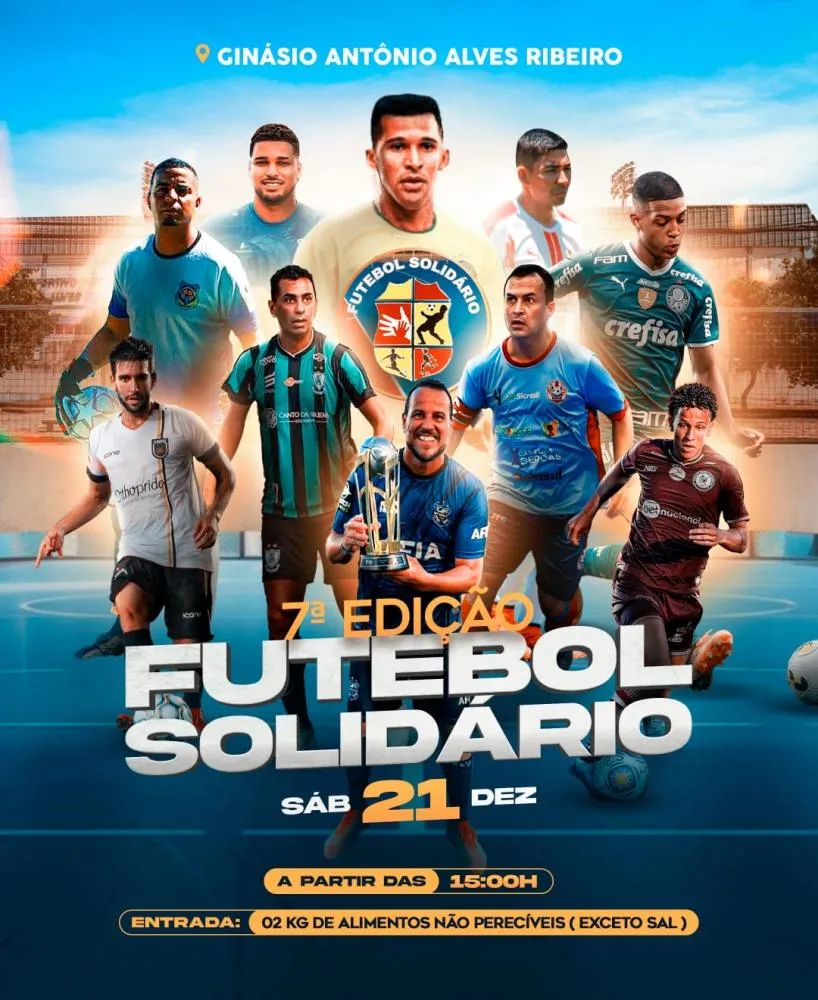 Futebol Solidário 2024: Brumado recebe grandes nomes do esporte em evento beneficente com a presença da lenda Manoel Tobias