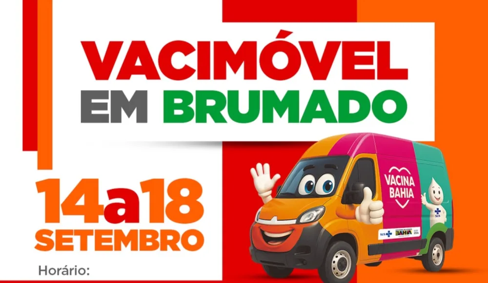 Vacimóvel retorna a Brumado nesta segunda-feira (14) e percorre distritos para atualizar cadernetas de vacinação