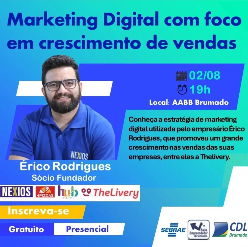 CDL de Brumado promove treinamento gratuito em Marketing Digital para impulsionar vendas