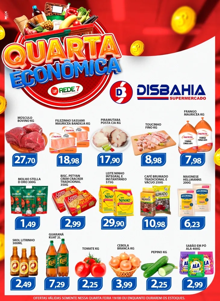 Venha economizar na Quarta Econômica do Disbahia