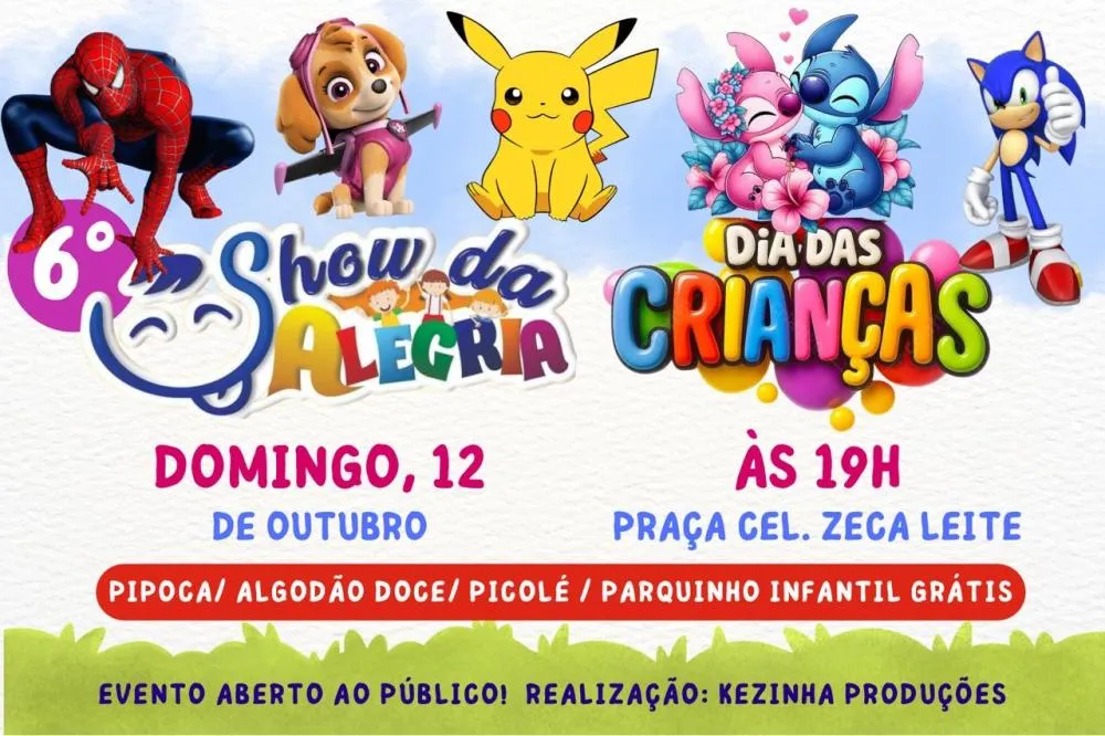 Kezinha Produções realiza o 6º Show da Alegria Especial Dia das Crianças em Brumado