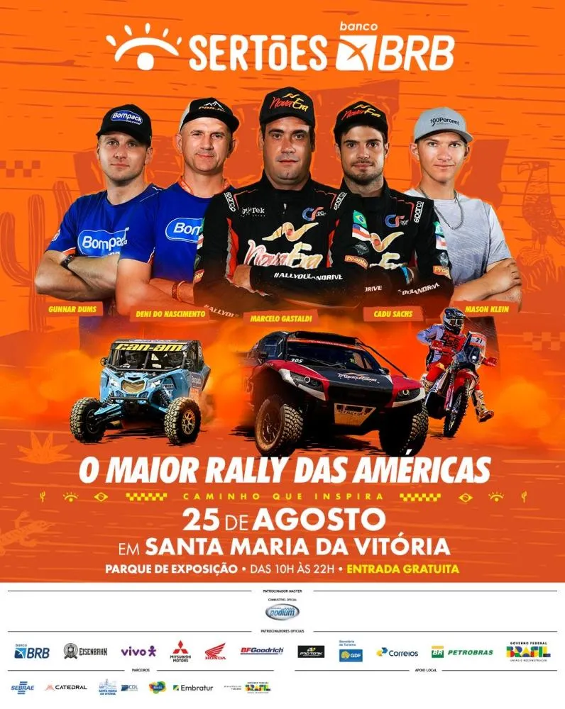 Santa Maria da Vitória receberá etapa do Rally dos Sertões 2024