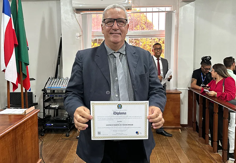 Rubéns Araújo deverá ser eleito presidente da Câmara de Brumado em chapa única no dia 1º de janeiro