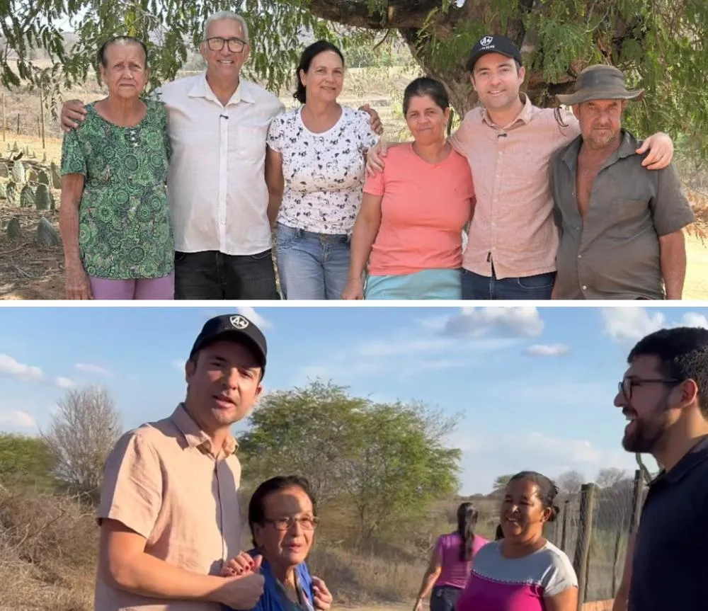 Prefeito de Brumado, Fabrício Abrantes, visita zona rural acompanhado dos vereadores Rubens Araújo e João Vasconcelos