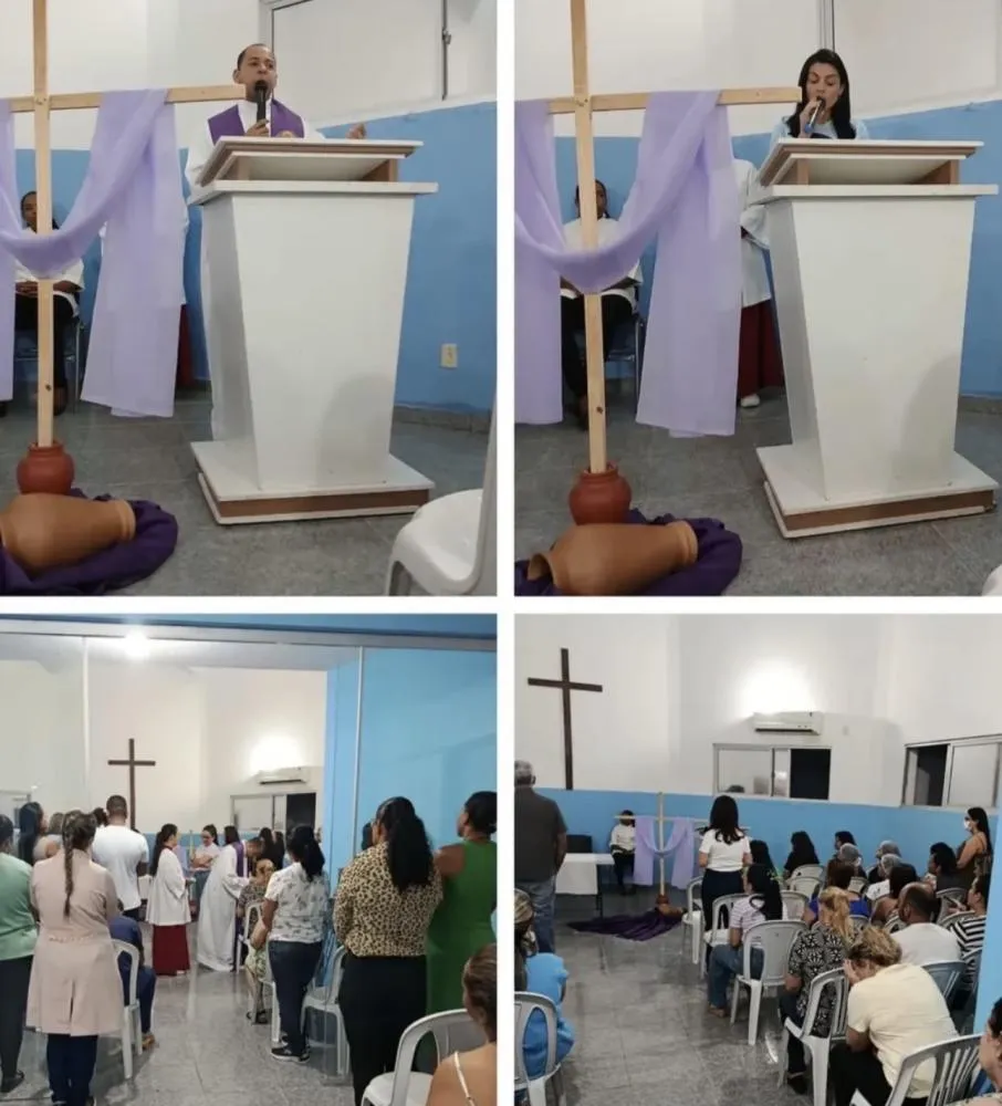 Missa para enfermos é realizada no Hospital Municipal Professor Magalhães Neto e Igreja Matriz em Brumado