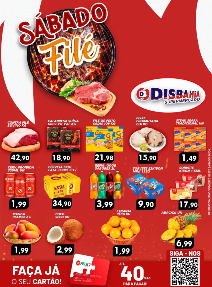 Ofertas do ‘Sábado Filé’ do Disbahia Supermercado