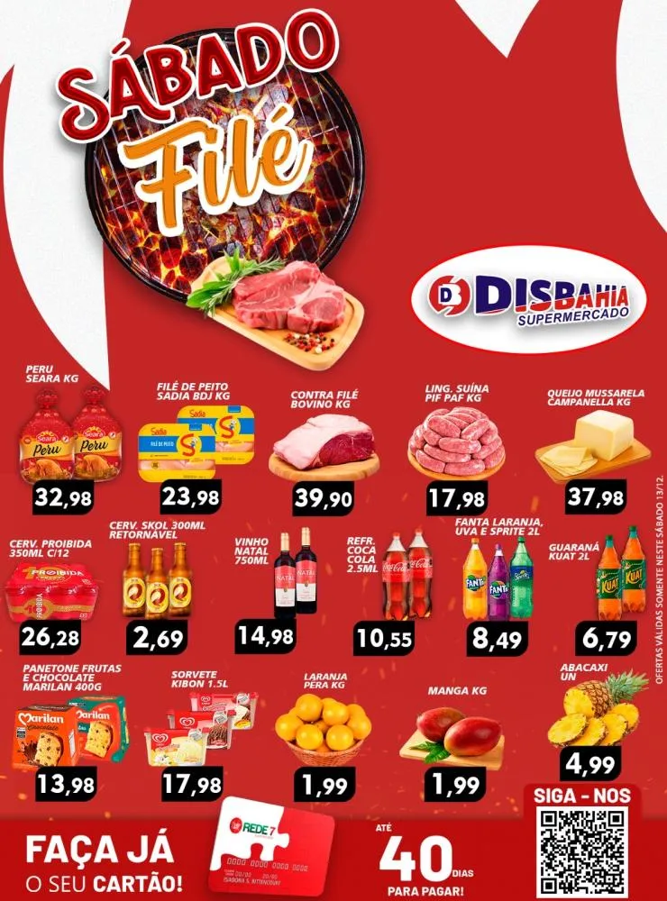 Ofertas: Sábado Filé do Disbahia Supermercado