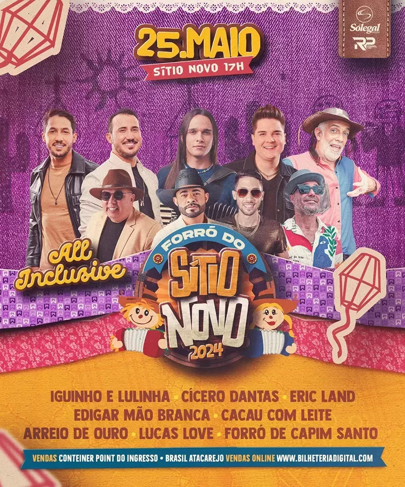 Forró do Sítio Novo promete agitar Brumado com grandes atrações e serviço All-Inclusive