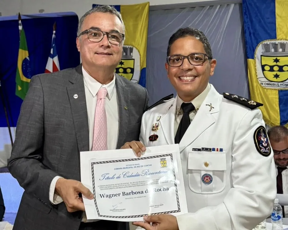 Major PM Wagner Rocha é homenageado com Título de Cidadão Honorário em Rio de Contas