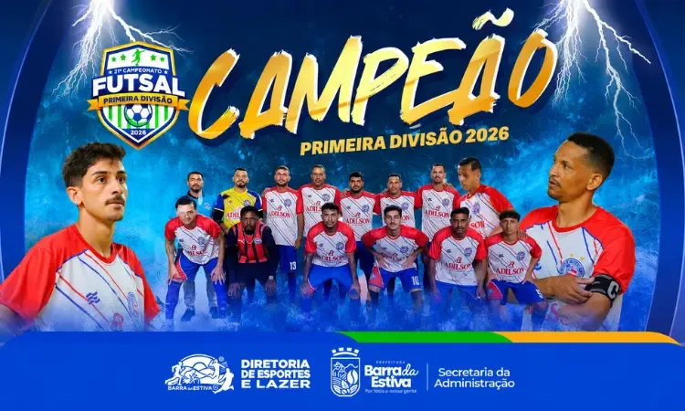 Equipe do Bahia é campeã do Campeonato Municipal de Futsal em Barra da Estiva