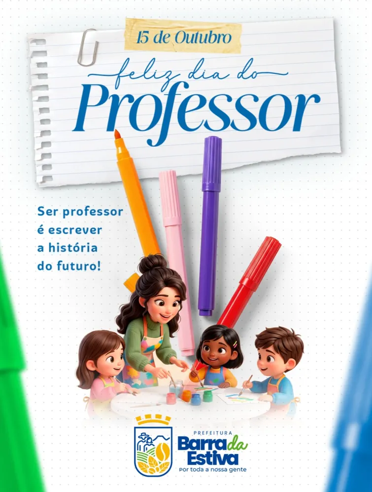 Dia dos Professores: Barra da Estiva destaca a importância dos educadores para o futuro