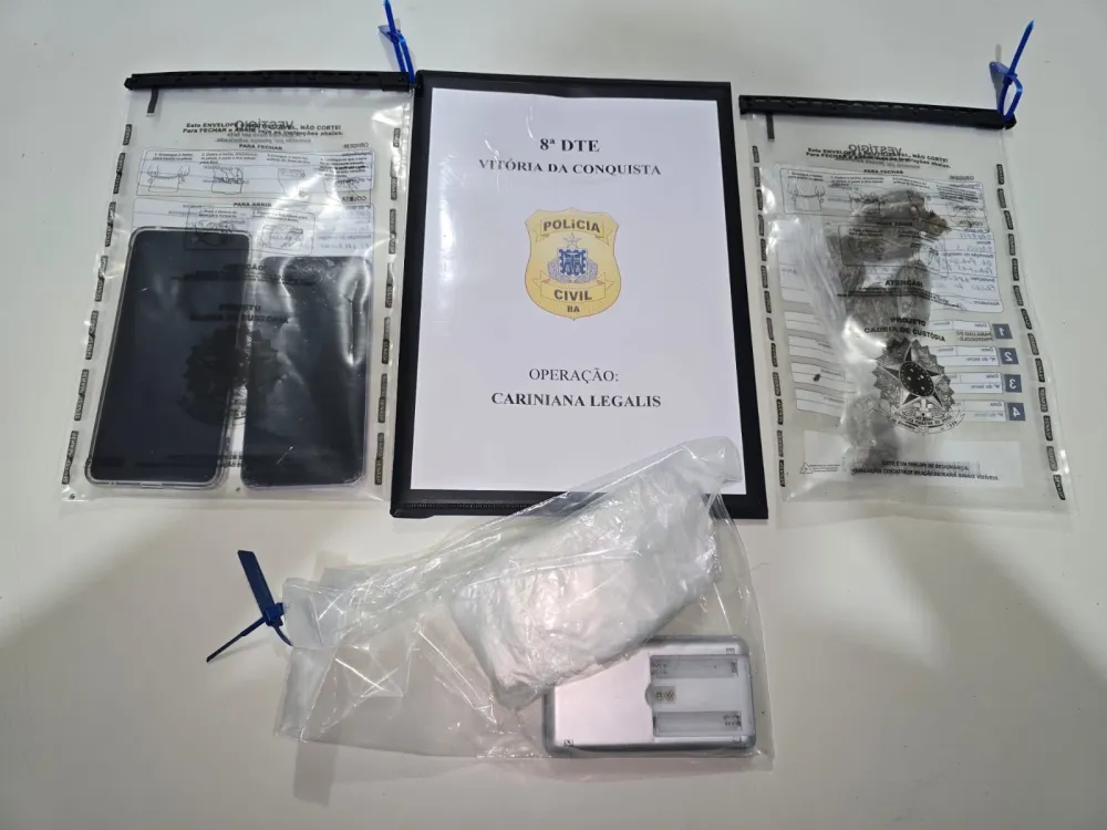 Operação Cariniana Legalis prende homem em flagrante por tráfico de drogas em Vitória da Conquista