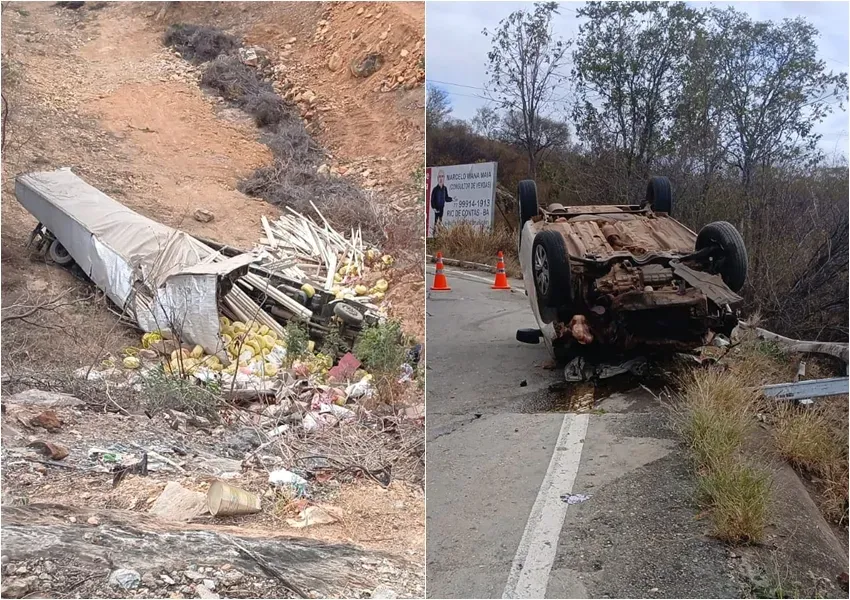 Livramento: Caminhoneiro morre após veículo descer ribanceira em trecho da 'Serra das Almas'