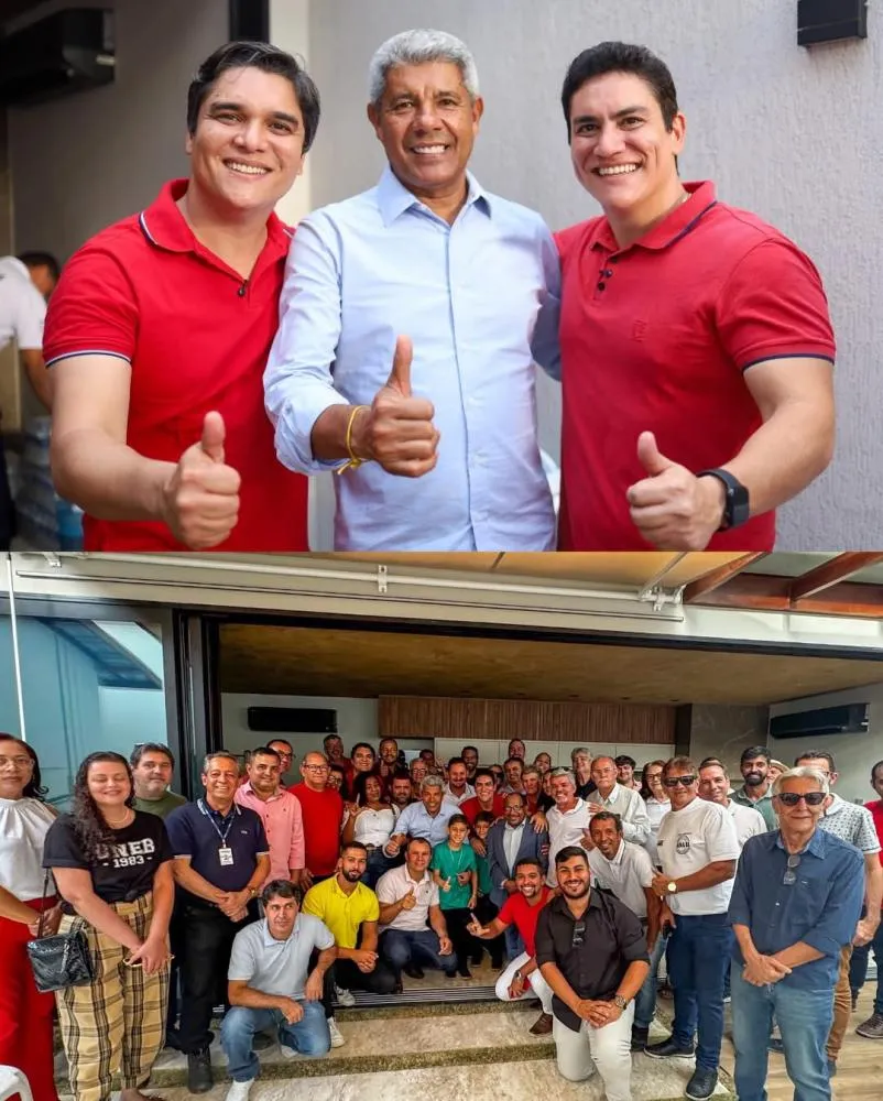 Guilherme Bonfim e deputado Vitor Bonfim recebem governador Jerônimo Rodrigues em Brumado para fortalecer projeto político e celebrar avanços