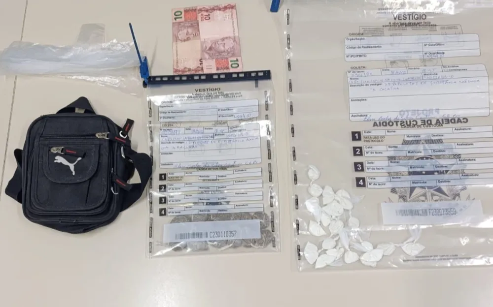 RONDESP-MO apreende drogas e conduz suspeito durante ação em Licínio de Almeida