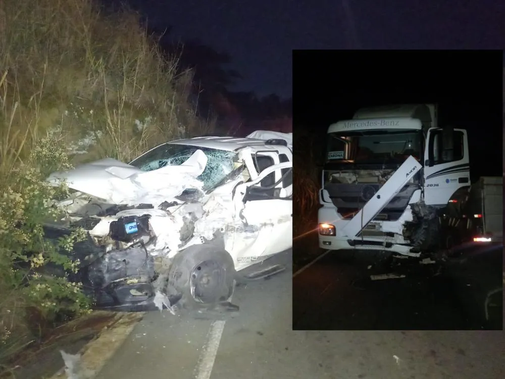 Colisão entre carro e caminhão deixa uma pessoa ferida na Serra do Marçal, em Vitória da Conquista