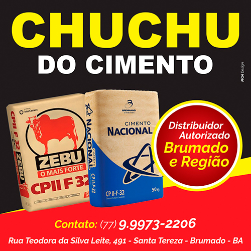 Brumado: Chuchu do Cimento - Revendedor autorizado dos cimentos Zebu e Nacional
