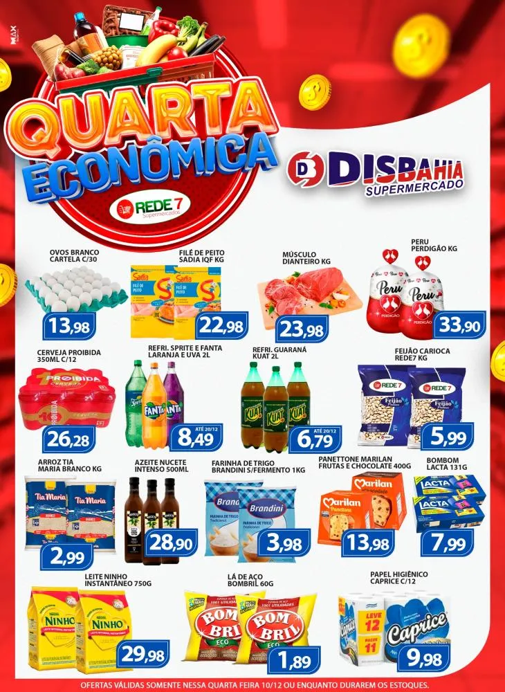 Economize na Quarta Econômica do Disbahia Supermercado!