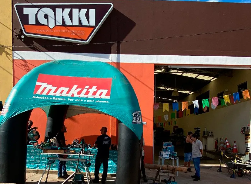 Grande Evento de Demonstração de Produtos Makita Acontece Hoje em Brumado na Takki Ferramentas